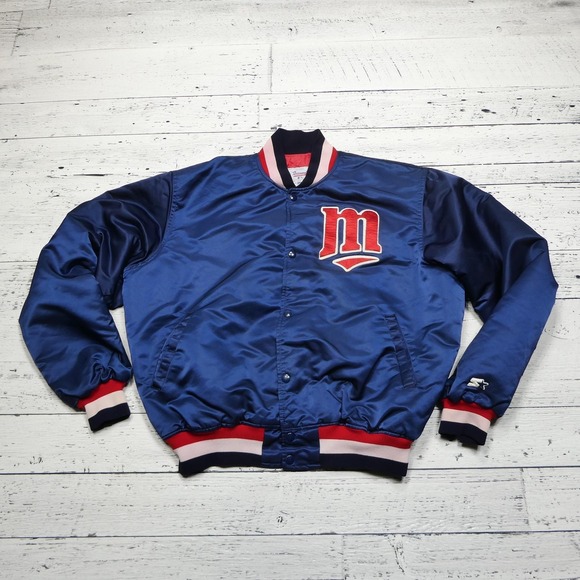 STARTER Other - Vintage Minnesota Twins Jacket Mens XL Blue MLB Baseball Starter Satin Made‎ USA